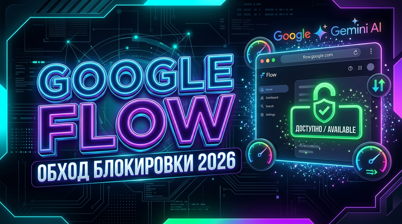 Вяртаем доступ да Google Flow у РФ і Беларусі